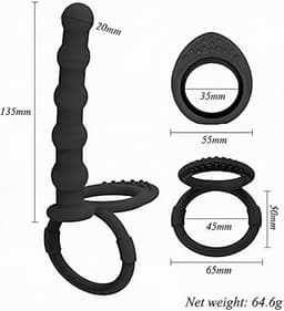 Voorbind penis - Dubbele penetratie - Strap-on - One size - Cockring — thumbnail 4