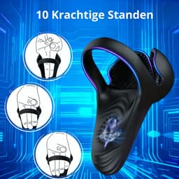 Luxe Vibrerende Cockring – Cockring met 10 Vibratie Standen – Penisring – Cockring – Discreet & Oplaadbaar – Seksspeeltje voor Mannen en Koppels — thumbnail 2