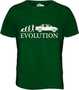 Heren T-shirt Pickup Truck Evolutie Print - Cadeau voor Autoliefhebbers — thumbnail 2
