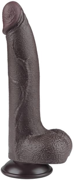 LoveToy - Aftrekbare dildo 20 cm (Ø 4 cm) - Zwart — thumbnail 2