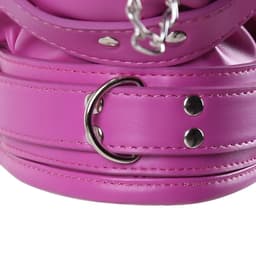 Banoch - Depraved Stopper Pink - Roze bondage masker van pu Leer | BDSM — thumbnail 5