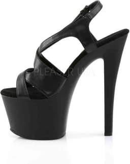 Pleaser - SKY-330 Sandaal met enkelband, Paaldans schoenen - Paaldans schoenen - 36 Shoes - Zwart — thumbnail 3