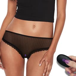 LOVETOY Sexy Kanten Slip met Verborgen Vibratie - Draadloze Afstandsbediening - USB Oplaadbaar - Discrete Stimulatie - Spannend Love Toy voor Koppels — thumbnail 4