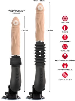 Stotende Neukmachine - Sexmachine met Afstandsbediening - Stotende Vibrator In Penisvorm — thumbnail 6