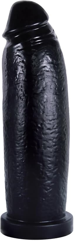 Extreem Grote Zwarte Dildo De Giant- Gigantische Dikke Zwarte Dildo - Grote Dildo 30 Cm Lang - Doorsnede 9.1 cm — thumbnail 2