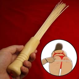 Lange Erotische Zweep – 56 cm – Rotan Cane met Houten Handvat – Dominantie Sexspeeltjes voor Koppels - BDSM Sex Toys Vrouwen — thumbnail 1