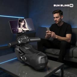 BUM BLING® FuelMe - Elektrische Masturbator - Mastrubator voor Mannen - Verwarmt & Vibreert - Zwart - Blowjob Simulator — thumbnail 3