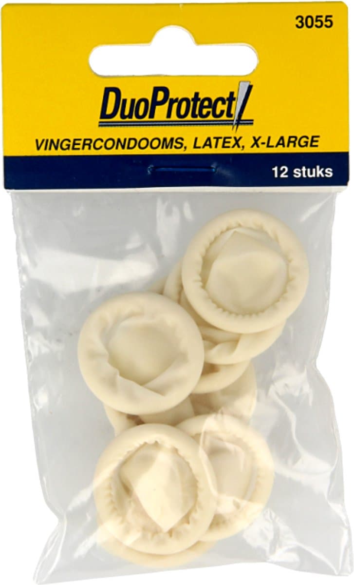 Duoprotect Vingercondoom maat XL 12 Stuks — afbeelding 1