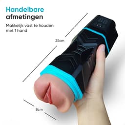 DailyPlay Automatische Masturbator voor Man – Electrisch - Pocket Pussy - Blowjob Simulator - Kunst Vagina – Sex Toys Mannen – Nep Kut — thumbnail 2