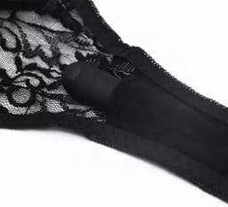 TipsToys® Draagbare Vibrator voor in Slipje – Vibrerend Slipje met Clitoris Bullet – Discreet SexToy voor Vrouwen – Zwart — thumbnail 4