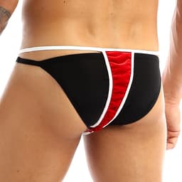 Kerst string-Kerstlingerie-Heren-Mannen-Sexy-Opwindend-Rood-Belletje-Wit-Erotisch-Goedkoop — thumbnail 4