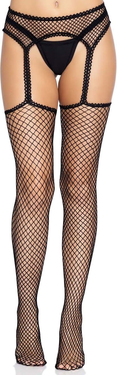 Net stockings with garter belt — afbeelding 1