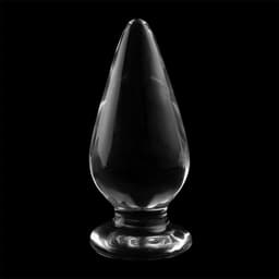 NEBULA SERIES BY IBIZA™ - MODEL 4 | ANAL PLUG BOROSILICATE GLASS 11 X 5 CM CLEAR | BUTTPLUG | SEX TOYS VOOR MANNEN | SEX TOYS VOOR VROUWEN — thumbnail 2