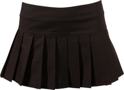 Cottelli Collection – Geplooide Mini Rok voor een Spannende Uitstraling Tijdens Feestjes – Maat M – Zwart — thumbnail 3