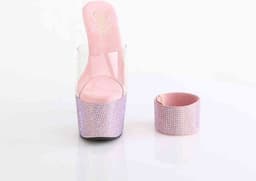 Pleaser - BEJEWELED712RS Muiltjes - US 8 - 38 Shoes - Roze — thumbnail 5