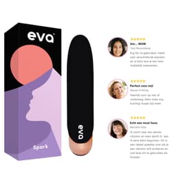 Eva® Spark - Vibrator - Mini Bullet voor Vrouwen - Krachtige Clitoris Stimulator - Discreet Sex Toy - Seksspeeltje - Vibrators voor Vrouwen - Erotische Luisterverhalen - Cadeau voor vrouw - Obsidian Black — thumbnail 13