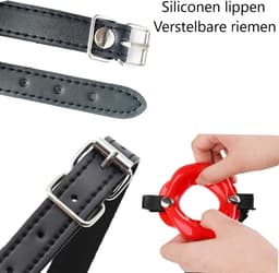 Erodit® Sexy Lips open mond gag - Siliconen Roze lippen gag - Fetish gag - Open mond gag - Mond gag - O-ring gag - SexToy - BDSM - Sex bondage spel mannen - Erotiek - Seks speeltjes koppels - Mannen - Vrouwen — thumbnail 5