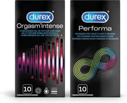 Durex - 20 stuks Condooms - Orgasm Intense 1x10 stuks - Performa 1x10 stuks - Voordeelverpakking — thumbnail 1