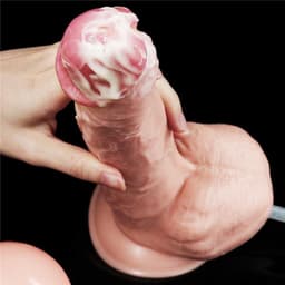 Realistische Spuitende Dildo - 28 cm - Squirting Dildo - Ejaculerende Dildo - Met zuignap - Met balzak - Grote Dildo - Seksspeeltjes - Sextoys — thumbnail 16