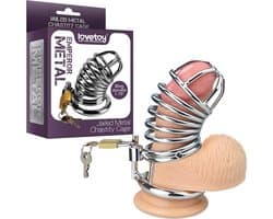 Jailed Metal Chastity Cage