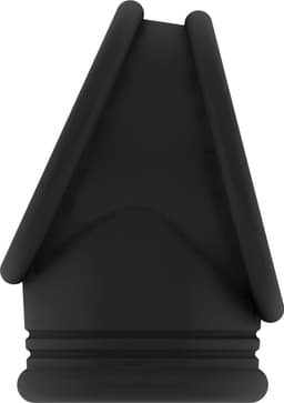 No.48 - Cockring with Ball Strap - Black — thumbnail 3