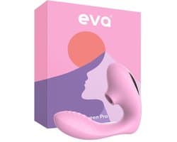 Eva® Queen Pro - Vibrator voor Vrouwen - Luchtdruk Sex Toy - G-Spot Stimulator & Clitoris Satisfyer - Seksspeeltjes voor Koppels - Dildo Vibrator - Realistisch - Erotische Audio - Sex Toys voor Vrouwen - Cadeau voor vrouw - Blossom Pink