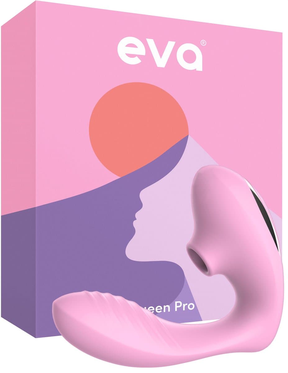 Eva® Queen Pro - Vibrator voor Vrouwen - Luchtdruk Sex Toy - G-Spot Stimulator & Clitoris Satisfyer - Seksspeeltjes voor Koppels - Dildo Vibrator - Realistisch - Erotische Audio - Sex Toys voor Vrouwen - Cadeau voor vrouw - Blossom Pink — afbeelding 1