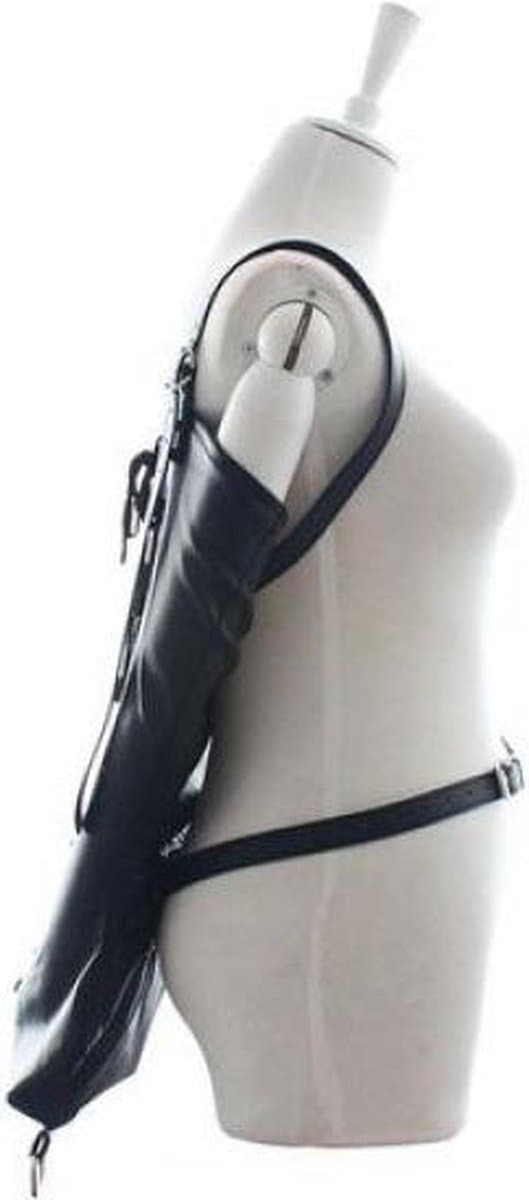 Kunstleren Armbinders - Zwart — afbeelding 1