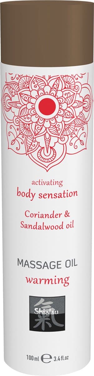 Verwarmende Massage Olie - Koriander & Sandelhout — afbeelding 1