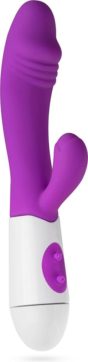 Teazers - Tarzanbocht Vibrator - Rabbit Vibrator - Vibrators voor Vrouwen - Sex Toys voor Vrouwen - Vibrators - G-Spot Vibrator - Clitoris Stimulator - Paars — afbeelding 1