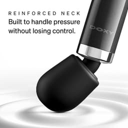Doxy 2.0 - Die Cast Max Plug‑In - Wandmassager - Metaal - Zwart - Doxy 2.0 Wand Vibrator — thumbnail 4