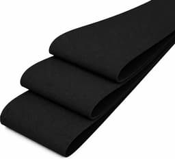 Elastische Band 75mm - 1 Meter - Elastiek voor Kleding, Tailleband, Naaien en Doe-het-zelf Knutselen - Zwart — thumbnail 1