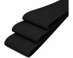 Elastische Band 75mm - 1 Meter - Elastiek voor Kleding, Tailleband, Naaien en Doe-het-zelf Knutselen - Zwart