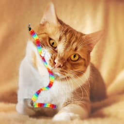 Toverstaf voor katten, vervanging, navulaccessoires voor kattenstok, regenboog-1 — thumbnail 4