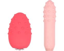 Je Joue - Cadeauset Double Trouble - Bullet Vibrator & Clitoris Vibrator - Roze/Koraal
