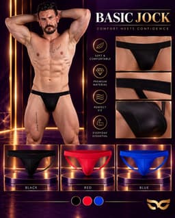 MySecretNL Basic Jock - Jockstrap - Zwart - Maat M — thumbnail 2