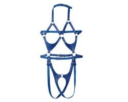 Lingerie Body Harnas Blauw – Verstelbaar - Sexy Bondage Bodysuit voor Vrouwen