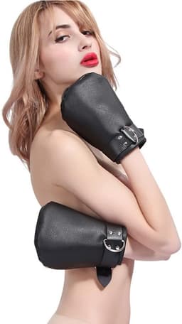 BDSM Bondage Handschoenen - Puppy Play Dog Paws - Verstelbare Bondage Wanten - Zacht Leer - BDSM & SM Accessoire - Voor Koppels, Cosplay & Fetish Play - Volwassenen — thumbnail 1