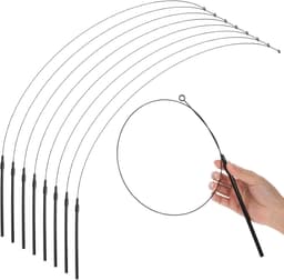 8-delige kattenveerspeelset, interactief kattenspeelgoed van 80 cm staaldraad, kattenveerspeelset voor huiskatten, kattenspeelgoed met veren — thumbnail 1