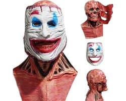Dubbellaags halloween masker, Halloween horror masker, skelet en halloween clown masker, Halloween latex maskers voor heren, dames en volwassenen