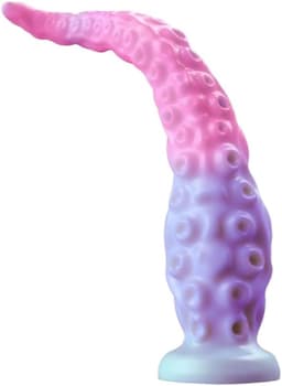 Oneay Liquid Silicone Dildo Octo Touch Hands-Free Thrusting Fantasy Dildo Masturbator, Tentacle-Textured Adult Toy Flexible Sex Toy with Suction Base -XL — thumbnail 1
