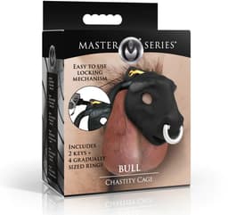 Master Series Kuisheidskooi Bull - Zwart - Peniskooi - BDSM — thumbnail 3