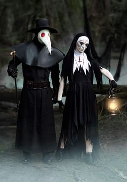 Dames Halloween Kostuum - Zwarte Vleermuis, Engel, Duivel of Heks Outfit — thumbnail 2