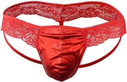 Sissy String voor Heren - Kant Slipje met Pouch en Ruches — thumbnail 4