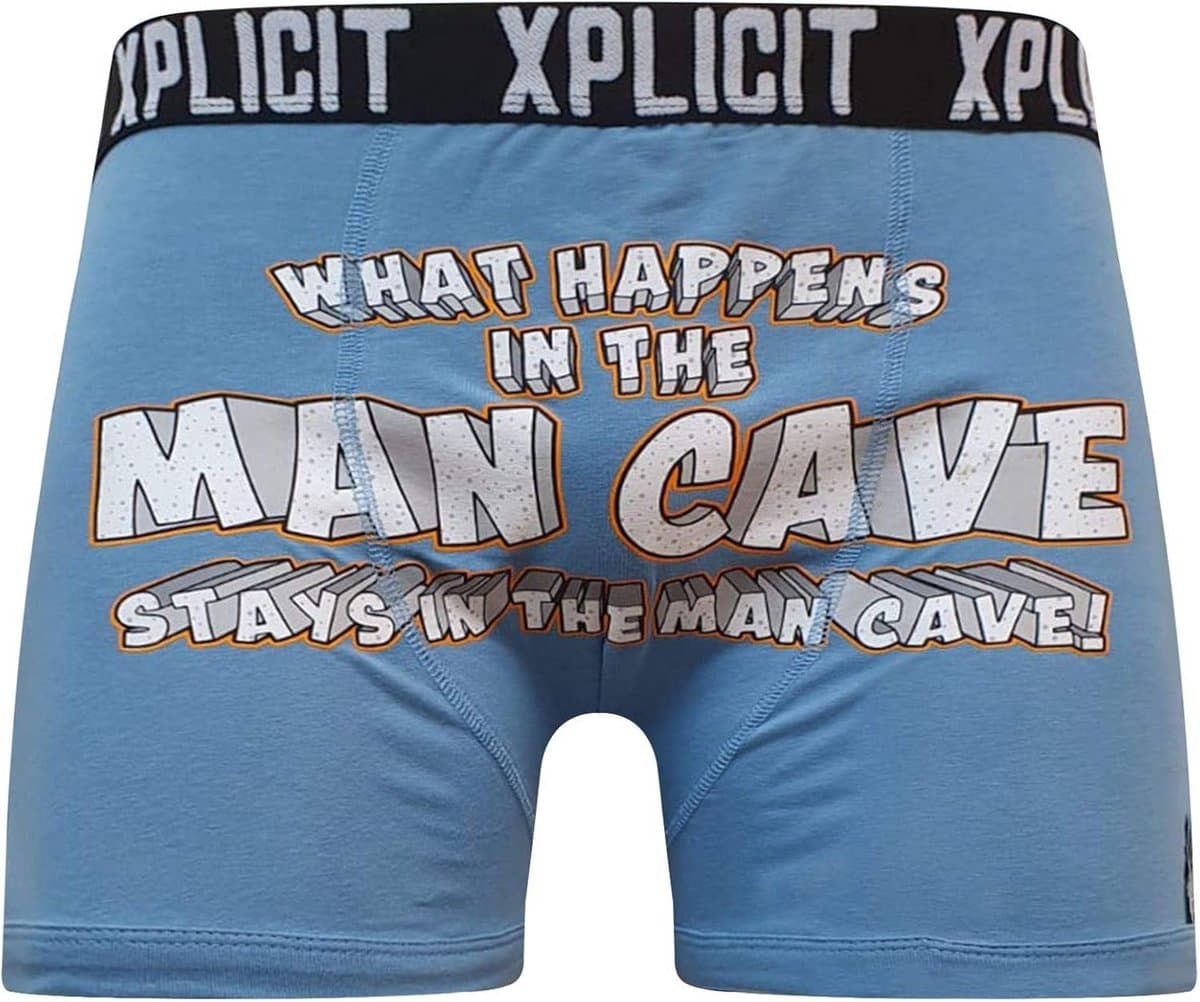 Set van 3 Heren Boxershorts - Grappig Ondergoed met Korte Pijpjes — afbeelding 1