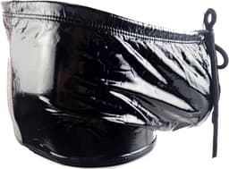BamBella ® - Boxer short Maat S/M Datex Zwart (Latex en stof SM kleding BDSM erotische heren kleding ondergoed lingerie onderbroek zwart — thumbnail 3