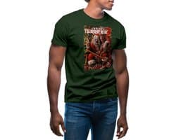 Eng T-shirt met Dames en Heren Horror Halloween Thema