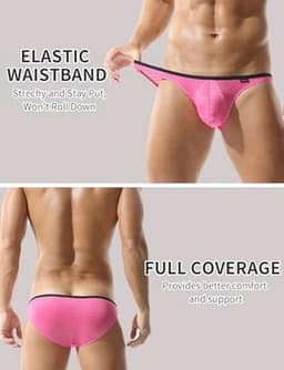 Ademende Mini-Slip voor Heren - 3 Stuks, Transparant en Sexy — thumbnail 4