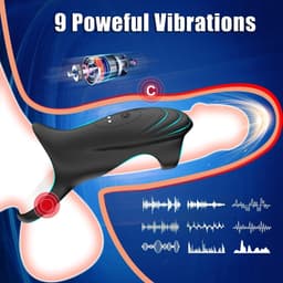 Daity Vibrerende Penisring – G-spot & Testikel Stimulator – Cockring met Ballstretcher – Girth Enhancer Seksspeeltje voor Koppels – App Afstandsbediening — thumbnail 4