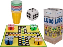 XXL Drinkspel Ludo met 16 Drinkbekers en Schuimkubus — thumbnail 2